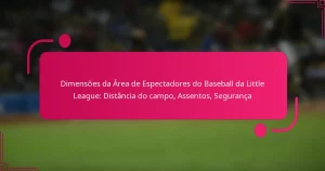 Dimensões da Área de Espectadores do Baseball da Little League: Distância do campo, Assentos, Segurança